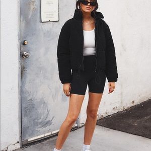 Princess Polly black puffer